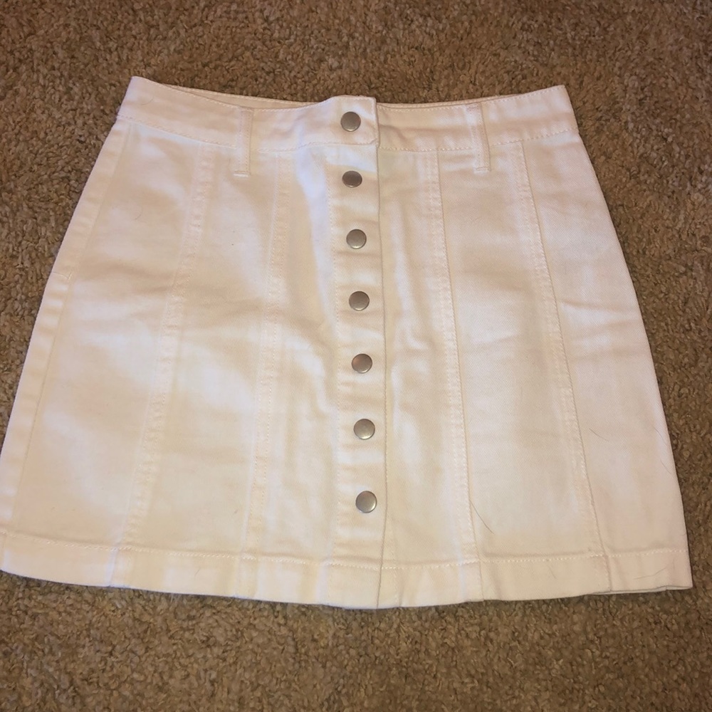 white skirt